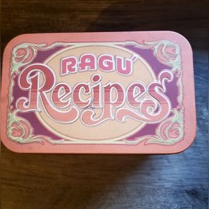 Vintage Ragu Recipes Tin Box